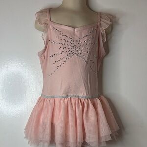 Cat & Jack Girls' Tulle Ballet Dress with Rhinestone Detail
